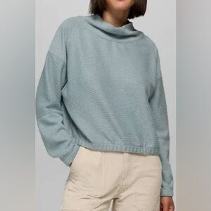 Prana Olivia top soft powder blue size L